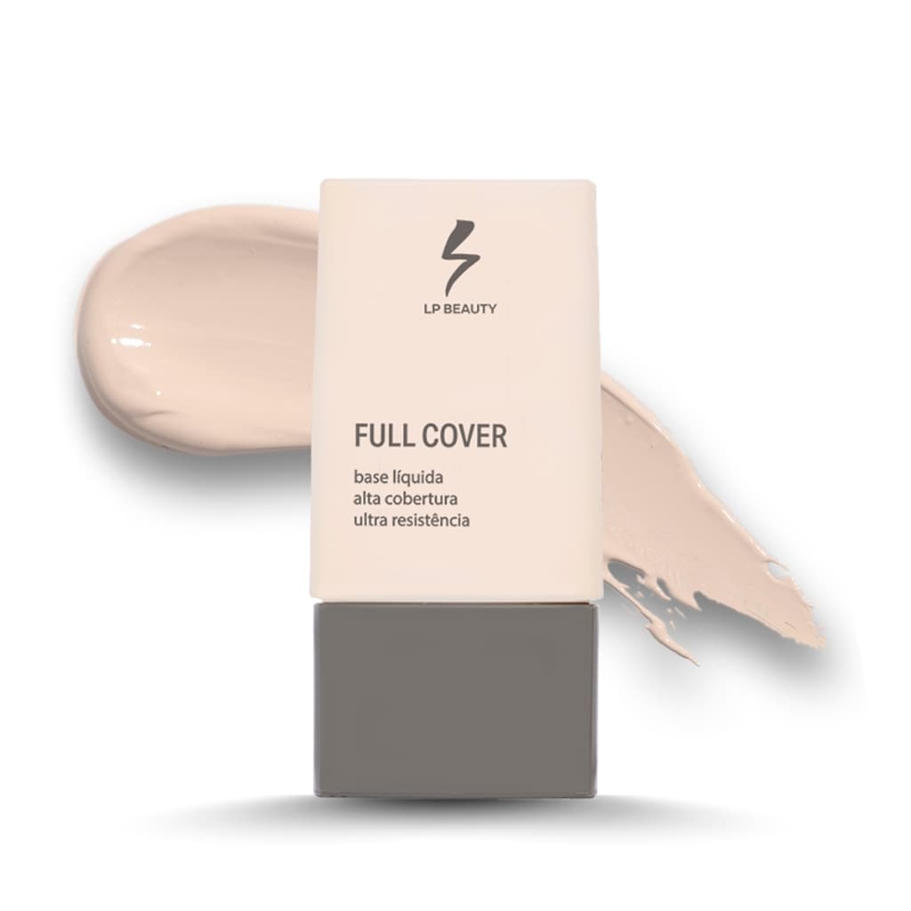 Base Líquida Full Cover Alta Cobertura Facial Longa Duração LP Beauty