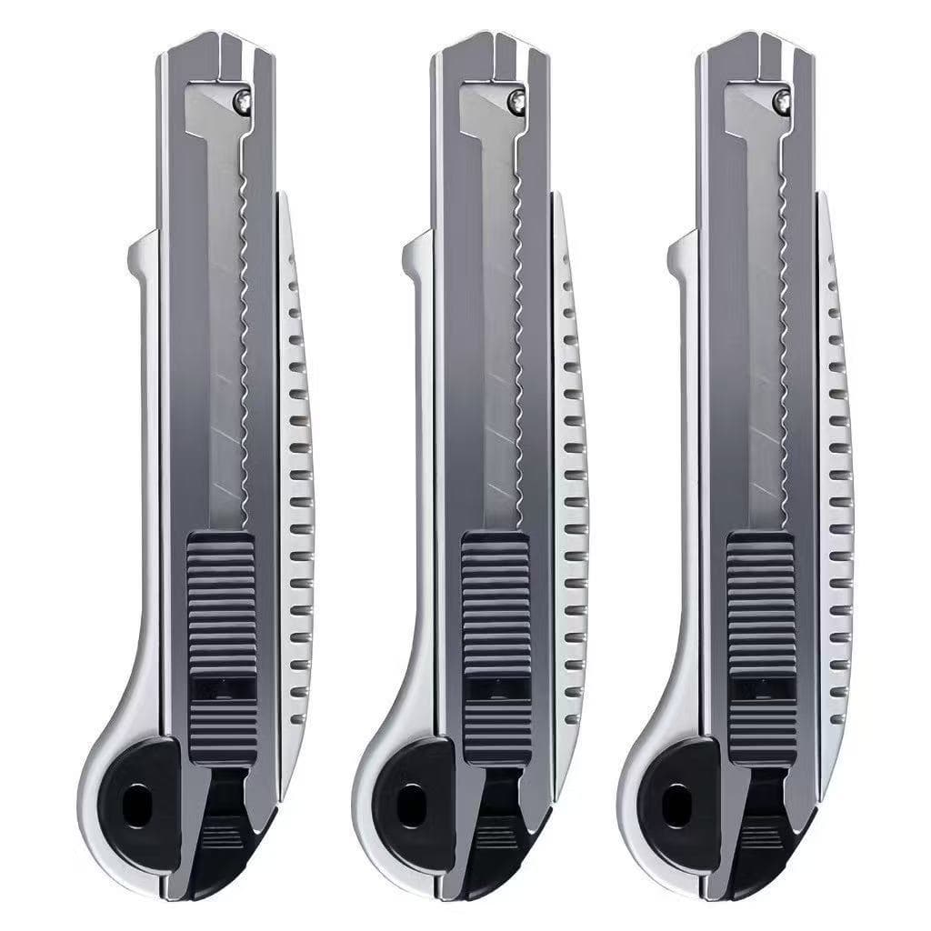 Estilete  Aço Lâmina 18mm /utilizado em serviços profissionais ou domésticos + /5 Lâminas Extras
