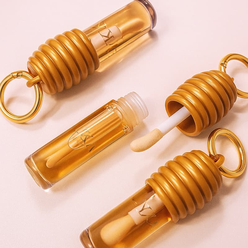 Gloss Mel Inspiração lip honey com Chaveiro Portátil Brilho Intenso Envio Imediato