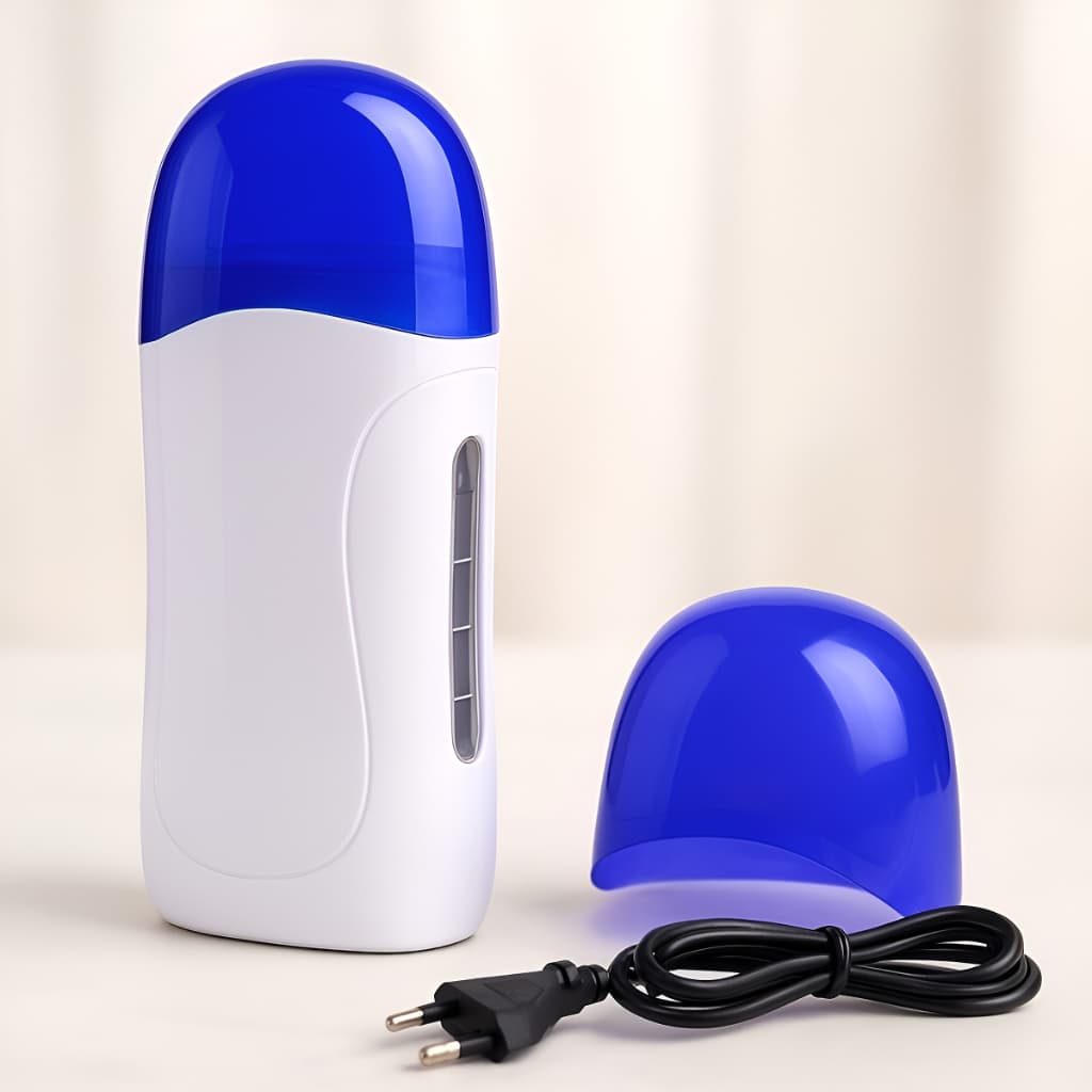 Aquecedor Aparelho Portatil Roll-on Depilação Em Cera Azul