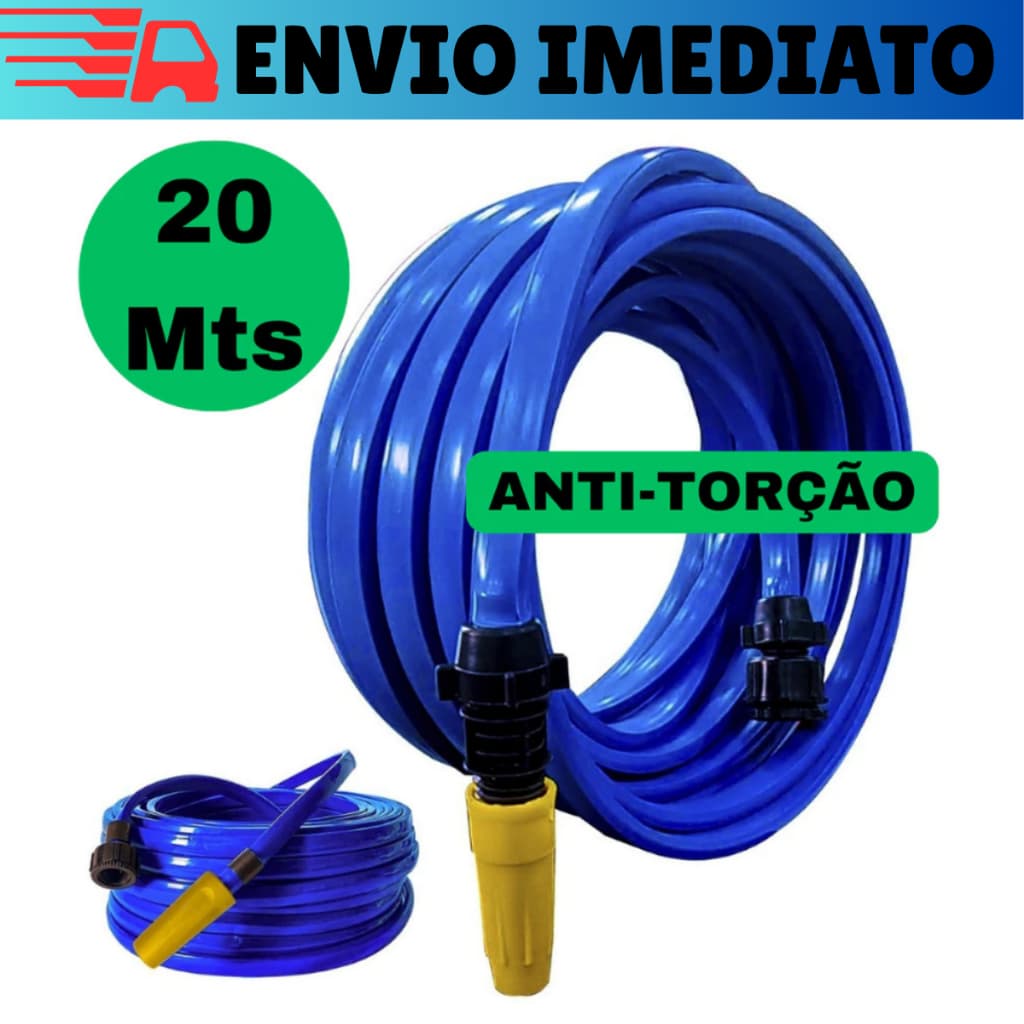 Mangueira De Jardim 20 Metros Reforçada Para Casa Jardim Com Conector e Esguicho