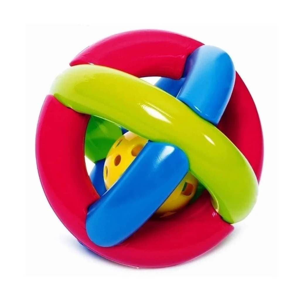 Bola Maluquinha Com Chocalho Brinquedo Bebê Cor Colorida