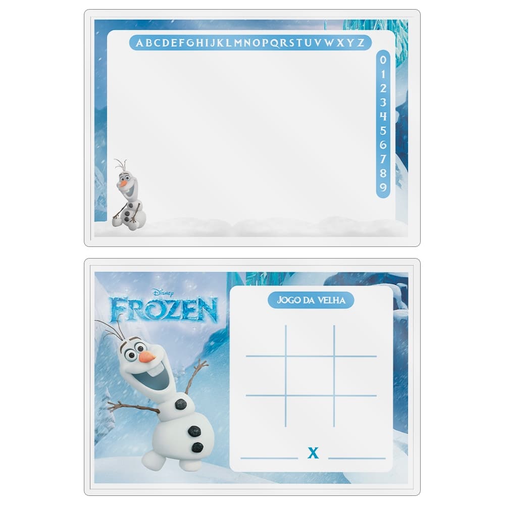 Kit 15 Lousas Mágica + Caneta Com Apagador Lembrancinha Festas Infantil Qualquer Tema Olaf Frozen