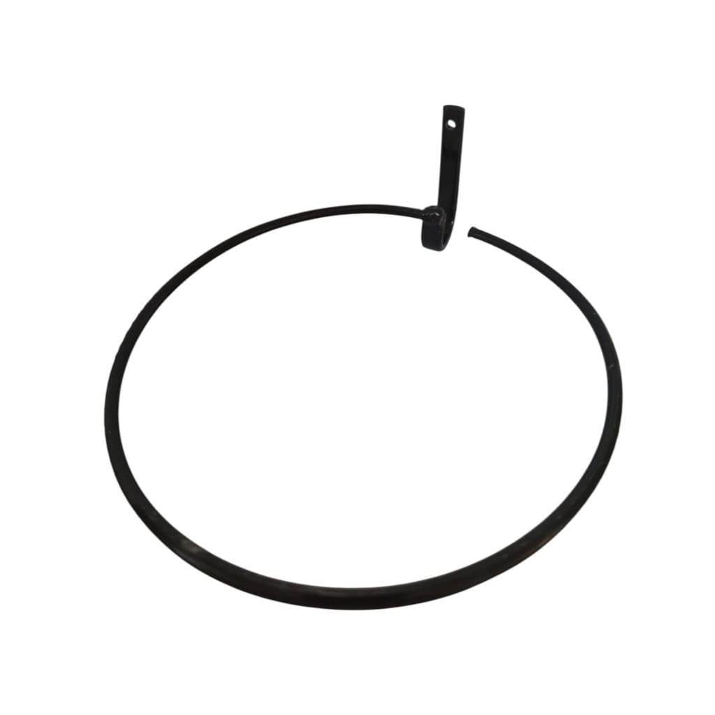 Kit 10 Argolas Suporte Para Vaso na Parede – Ajustável –9 cm  Ferro Preto
