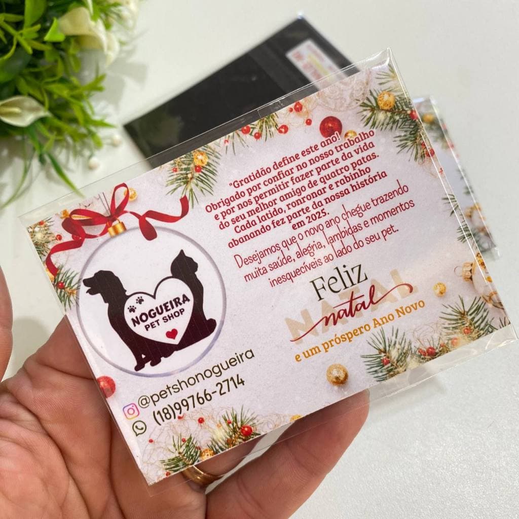 Imã de geladeira personalizado Natal /lembrancinha ano novo / com logo da loja