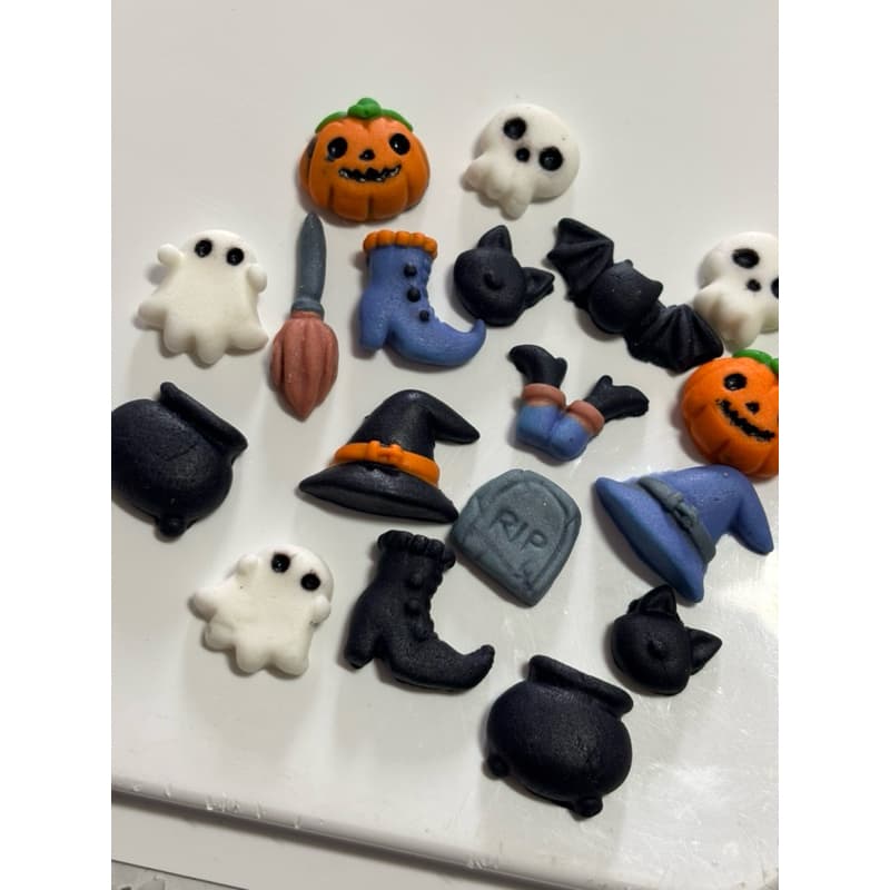 hallowen aplique comestível , dia das bruxas para docinhos bombons, gato, vassoura, fantasma