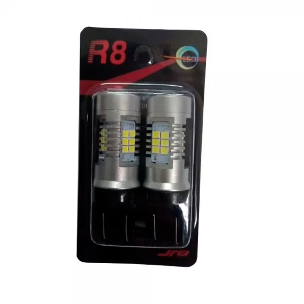 Lâmpada 21 LEDs 2 Polos Plástica Canbus 12V 2 Unidades JR8T20EdenParts apresenta o par de lâmpadas 21 LEDs JR8T20, com a