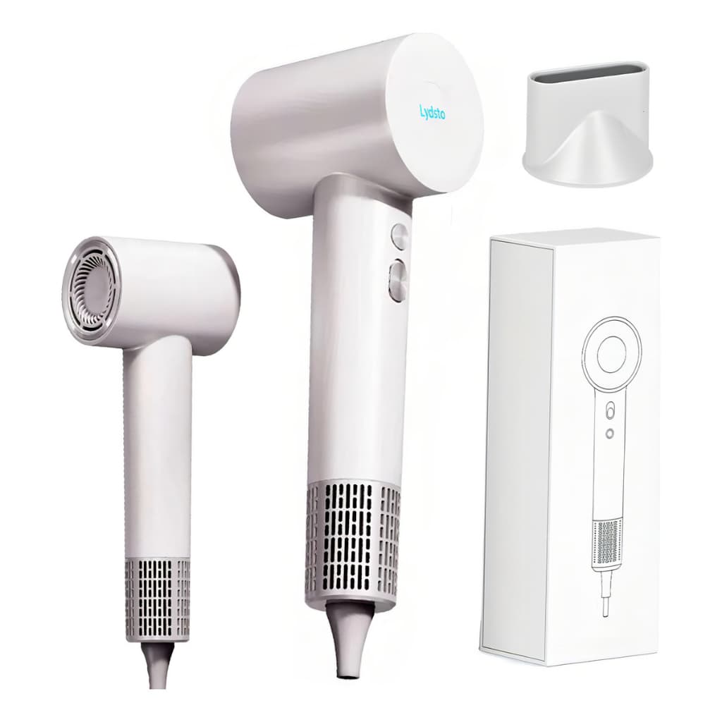 Secador de Cabelo Lydsto Profissional Baixo Ruido De Alta Velocidade Com íons Negativo 1200W Viagem