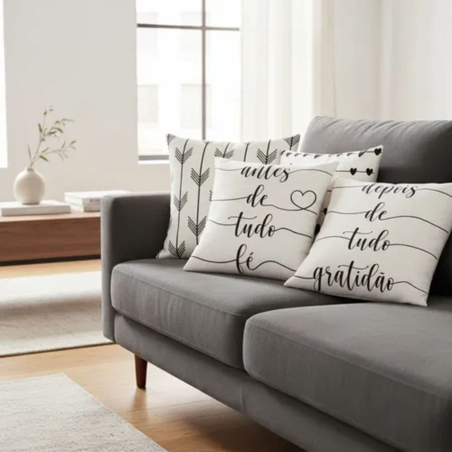 Kit 04 Capas De Almofadas Decorativas Luxos Promoção