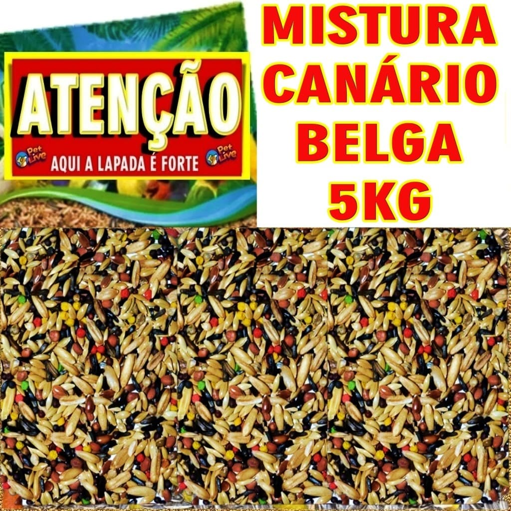 Mistura Especial De Sementes Para Canário Belga Premium 5kg