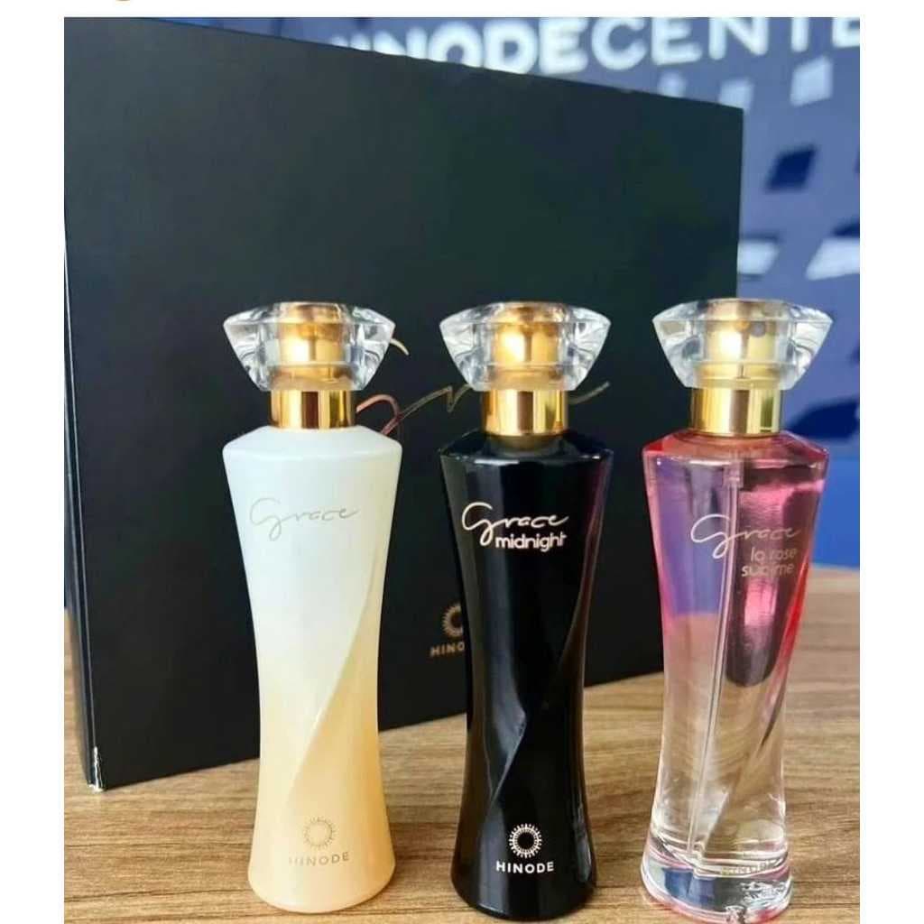 Hinode perfume feminino conjunto mini-GRACES - GRACE, GRACE MIDNIGTH & GRACE LA ROSE SUBLIME