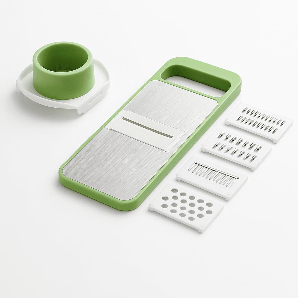 Kit cortador fatiador ralador de legumes e alimentos 5 peças TG