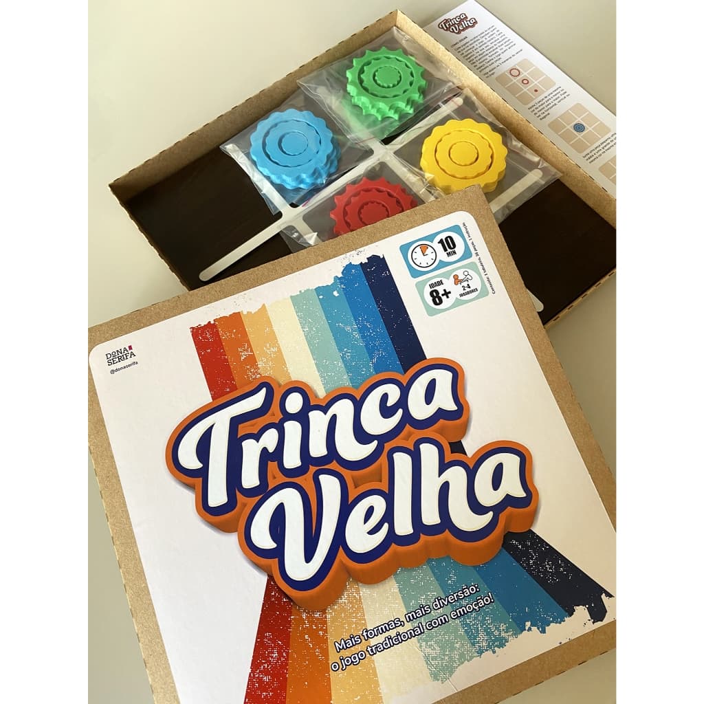 Jogo Trinca Velha tabuleiro Jogo da velha para 4 pessoas
