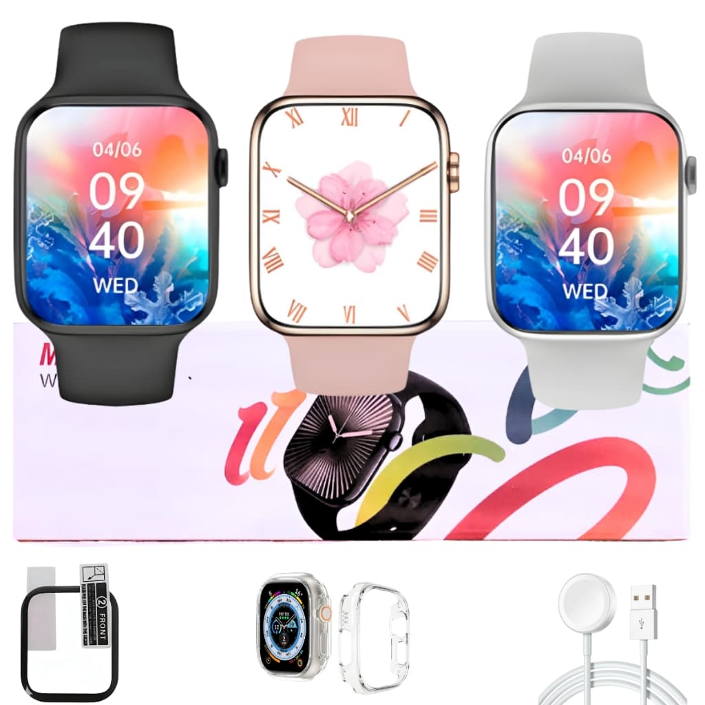 Relógio Smart Watch Microwear S11 Lançamento Responde Mensagem Whatz Amoled Nfc Gps Chatgpt Série 11