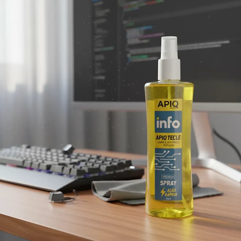 Spray Limpador De Teclado E Mouse 300 ML Apiq Info Tecle