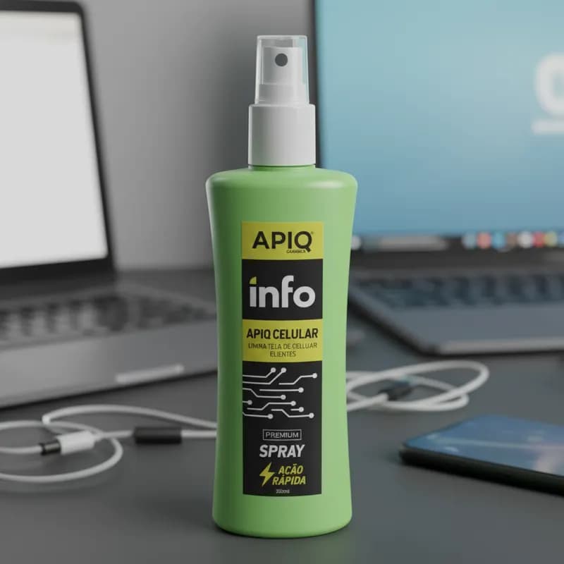 Spray Limpador de Celular Tablete Notebook Apiq Info 300ml