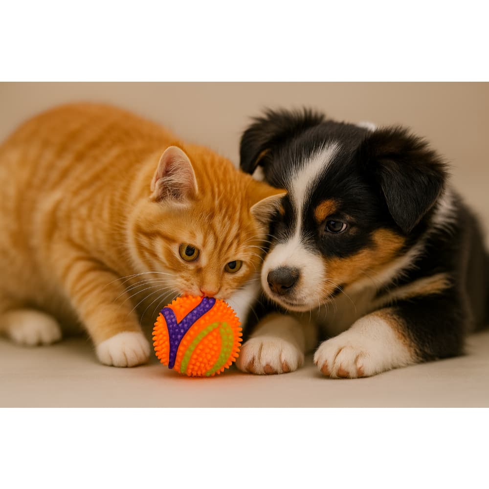 Brinquedo Pet Bolinha que Acende e Apita – Diversão Garantida para Cães e Gatos