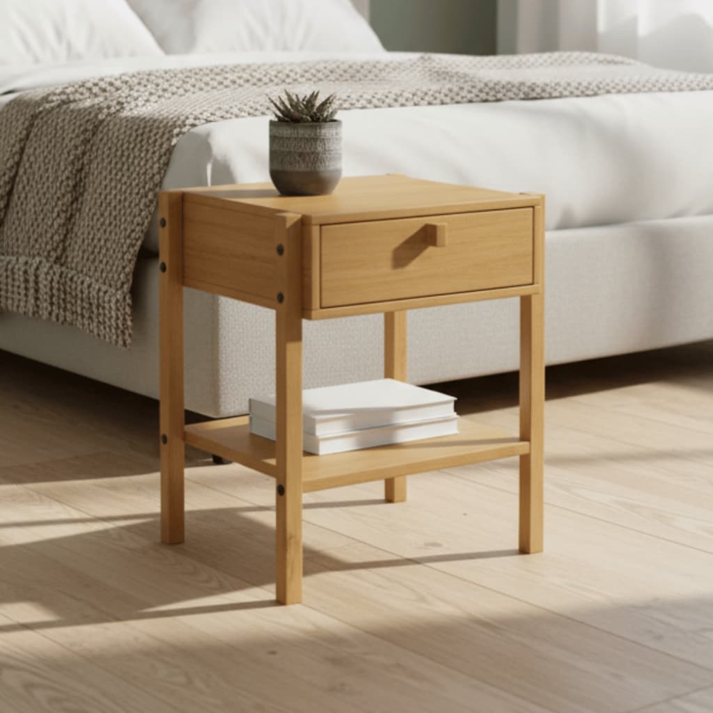 Mesa De Cabeceira Com Gaveta Design Moderno Quarto Sala