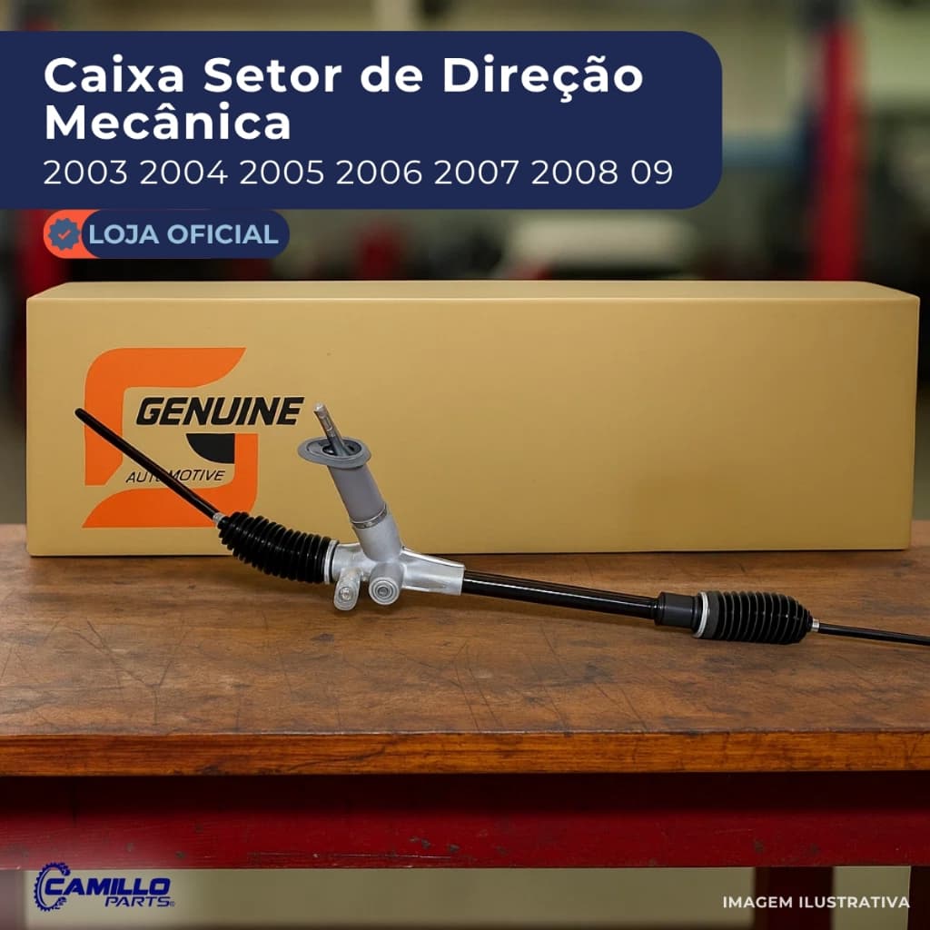Caixa Setor Direção Mecânica Volkswagen Fox Spacefox Crossfox Polo Nova
