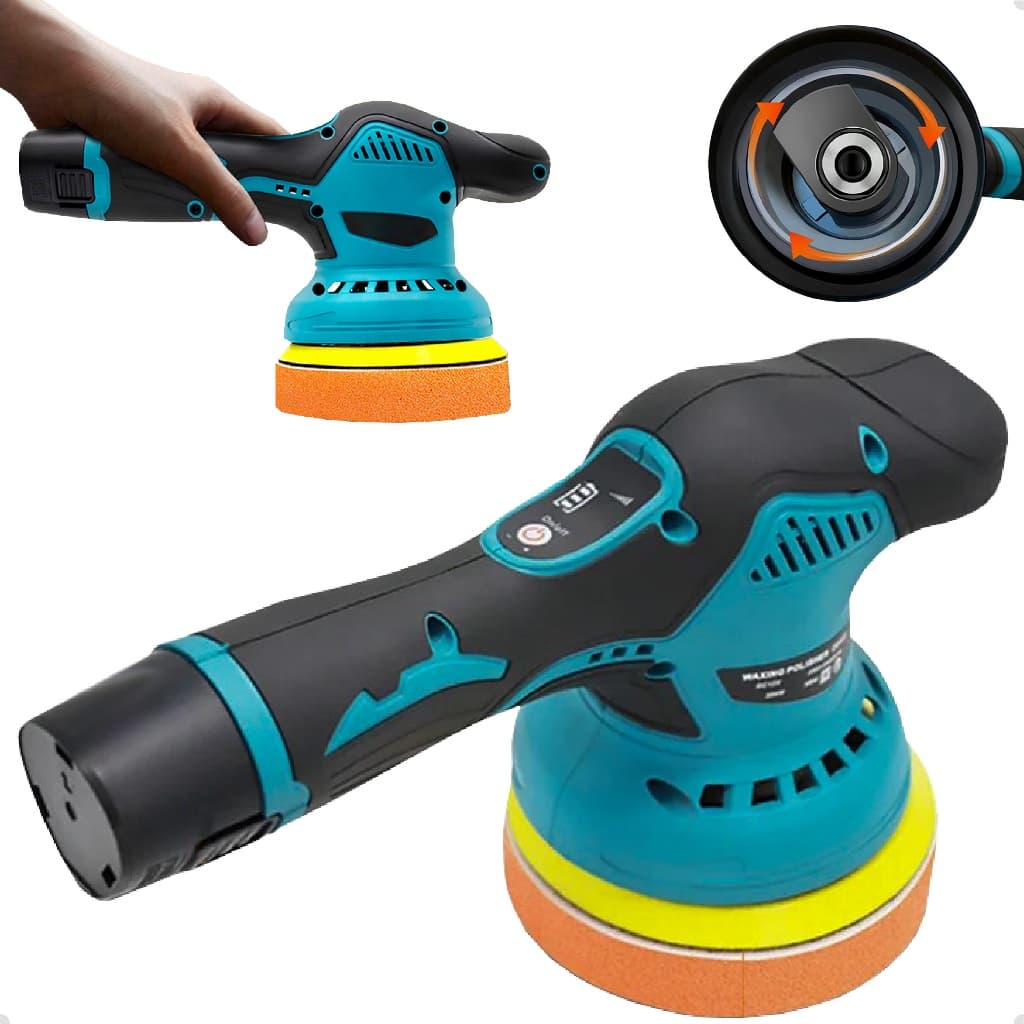 Lixadeira Polidora Profissional Uso Geral Sem Fio 110v/220v Recarregável 12V 8 Velocidade Lixadeira