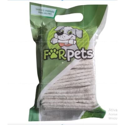 Osso Palito Couro para Cães 6MM - 1kg