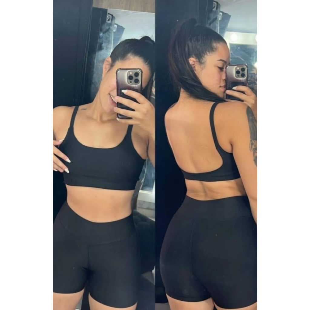Conjunto Short + Top Power Fitness