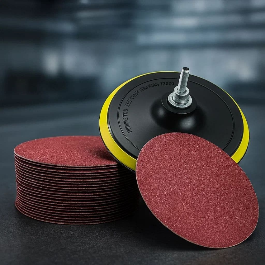 Kit 10 Discos Lixa Velcro + Suporte Para Disco De Furadeira 180mm Envio Imediato