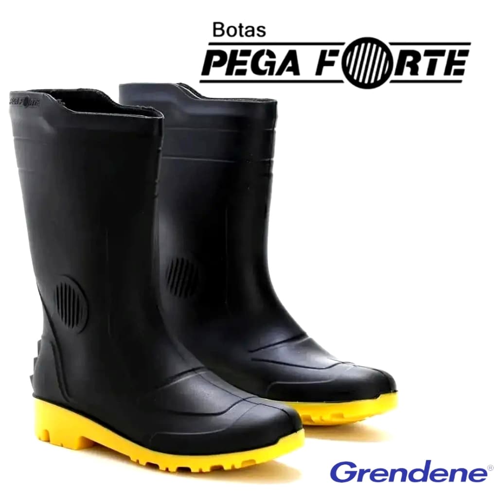 Bota Borracha Galocha Cano Médio Grendene Pega Forte C/ ou S/ Forro Limpeza Faxina Chuva Impermeável
