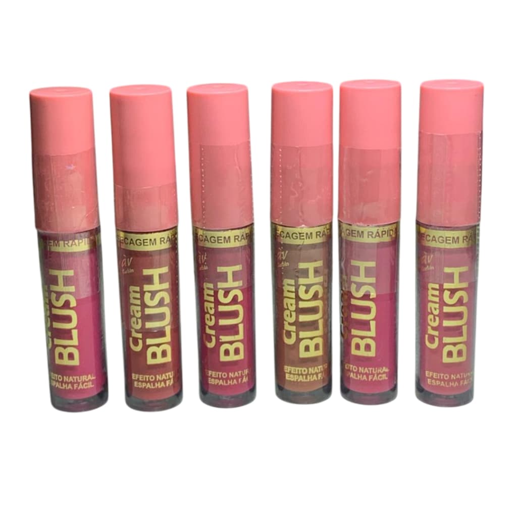Kit C/6 Blush Cream Líquido Kyrav Cores Sortidas