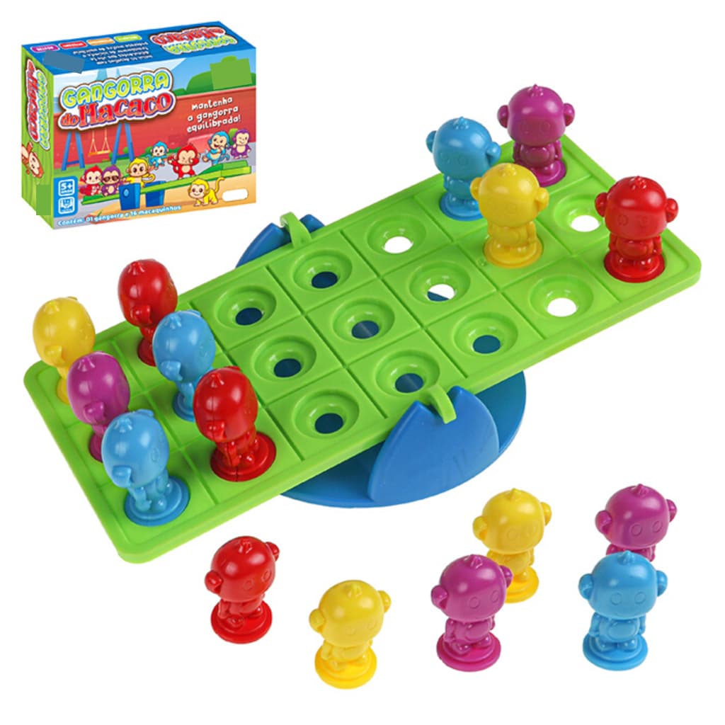 Jogo Gangorra do macaco Brinquedo Interativo Diversão garantida