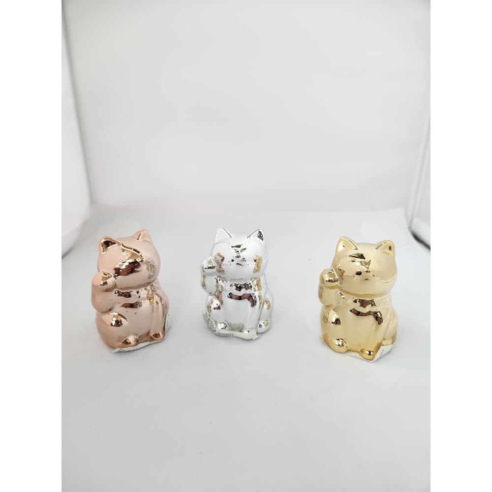 Enfeite Gatinho da Sorte Japones Oriental Catlovers Gato da Sorte Maneki-Neko