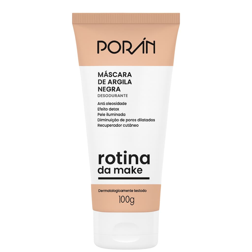 Máscara de Argila Negra Porán – Rotina da Make (100g)