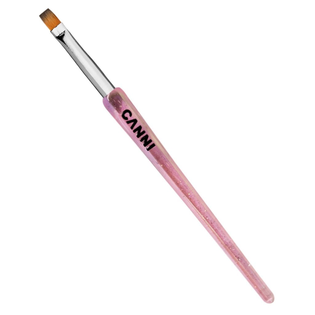 Pincel de Gel para Unhas Rosa Ideal para Alongamento e Modelagem Canni Color