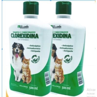 2 UN - Shampoo e Condicionador Clorexidina 5 em 1 500ML - Dermatologico