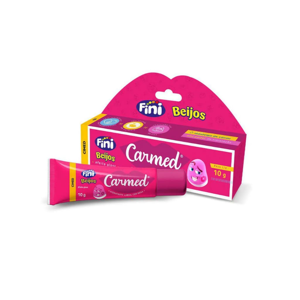 Carmed Fini Beijos Hidratante Labial Efeito Gloss 10g Cimed