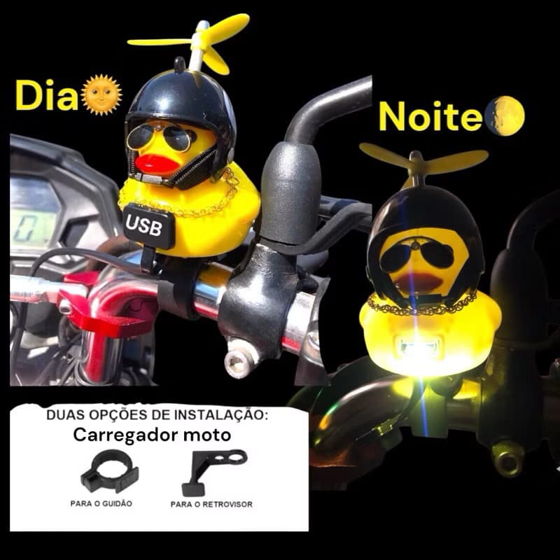 Patinho Jack da Zueira (Com CARREGADOR) Patinho Maloqueiro com Carregador de Moto Carregador de Moto Tipo Patinho Zack