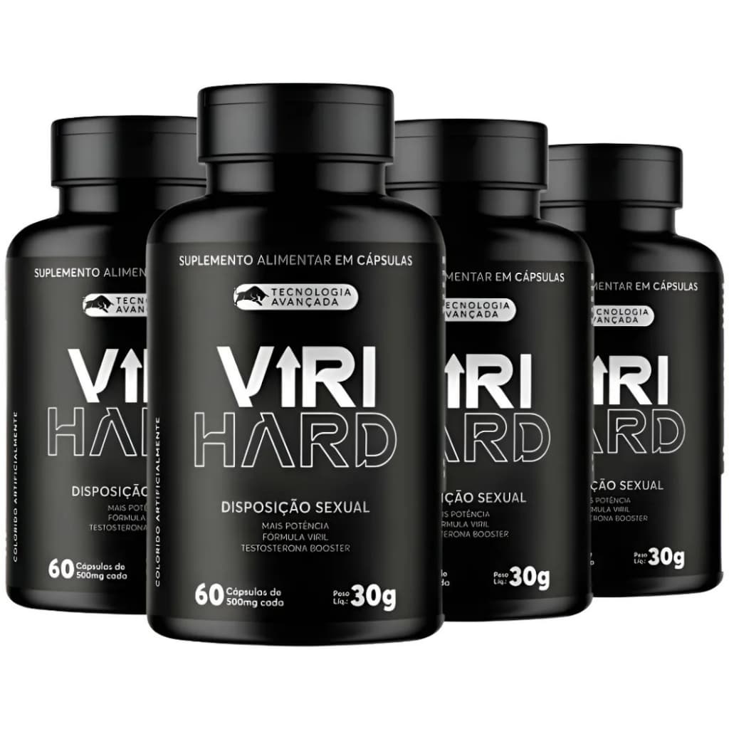 Virihard | Produto Original | kit 4 potes | 240 Cápsulas