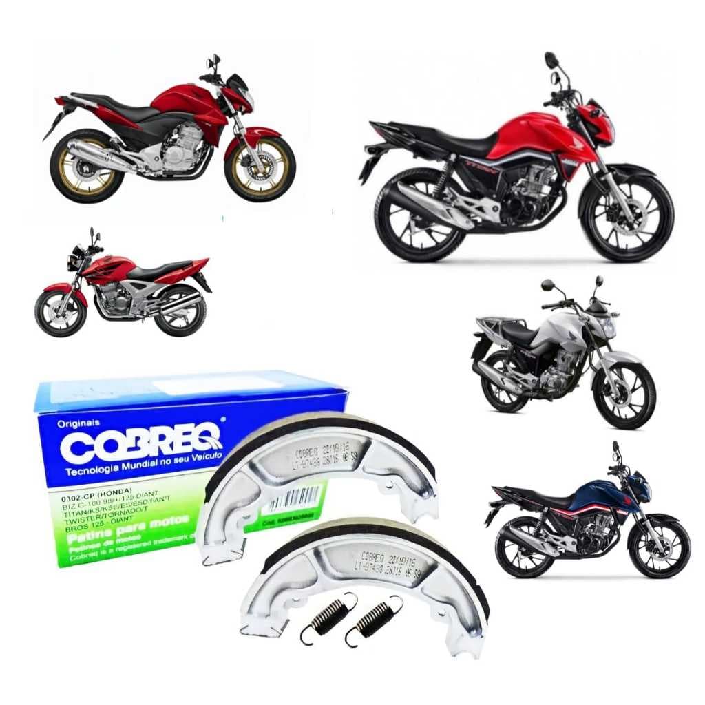 LONA DE FREIO ORIGINAL COBREQ HONDA CG TITAN FAN CARGO MIX 160 150 125 TWISTER CB300 PCX Promoção