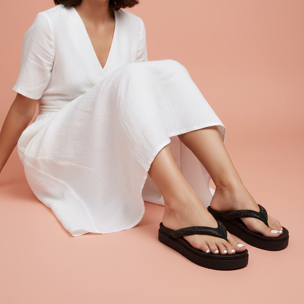Chinelo Papete Feminino De Dedo Com Strass Confortável Birken Leve Rasteirinha Asa Delta Lançamento