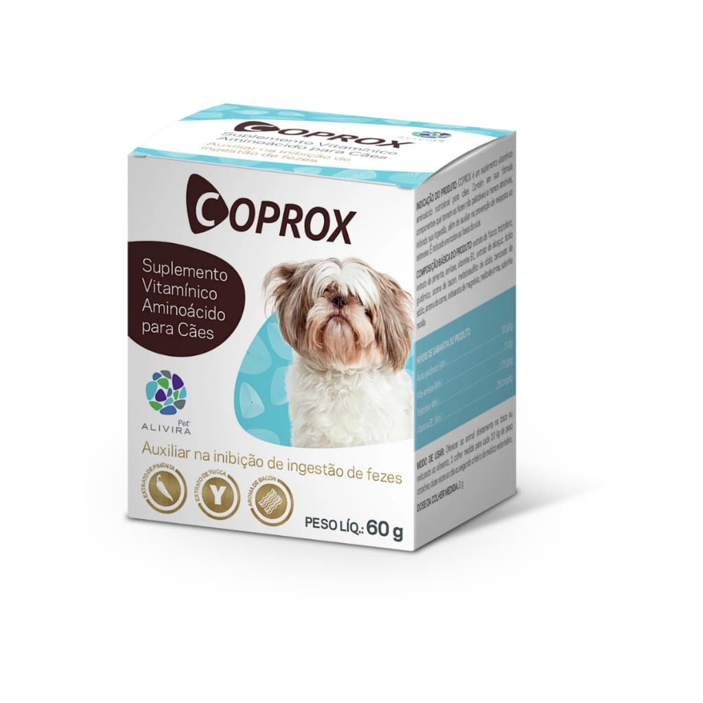 Coprox 60g - Alivira  Suplemento Para Cães Coprofagia Duprat