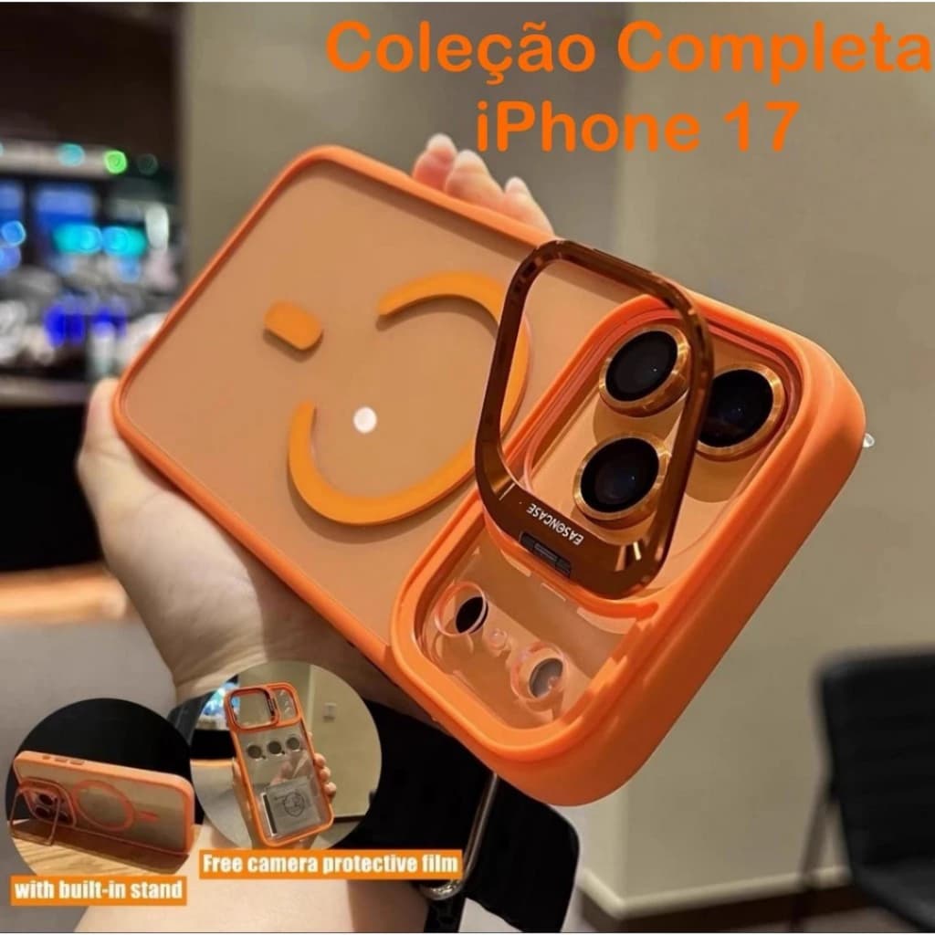 Capa Magsafe Para iPhone 17 17Air 17Pro 17E 17 Pro Max  Magsafe + Lente de Câmera Brinde