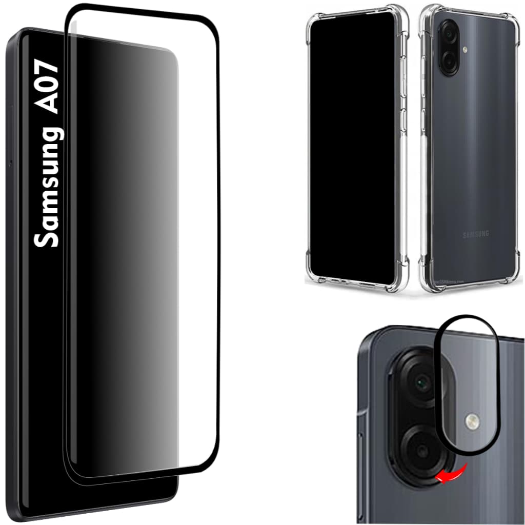 Película Para Samsung A07 - Protetor de Câmera - Capinha Case Anti Impacto