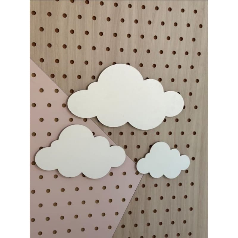 Nuvem Decoração Aplique 6mm MDF
