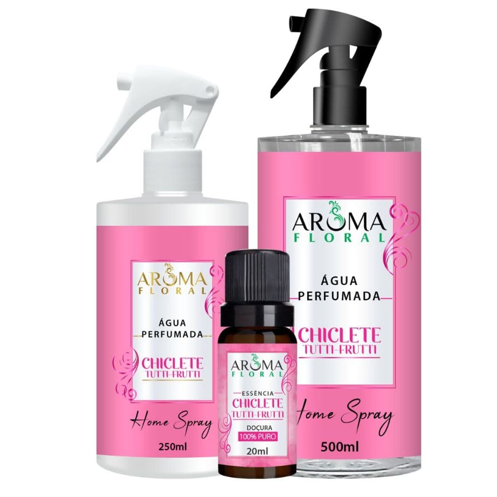 Cheirinho de Chiclete Tutti Frutti Agua Perfumada - Aroma floral - Para Papel e Tecido Artesanato Embalagem