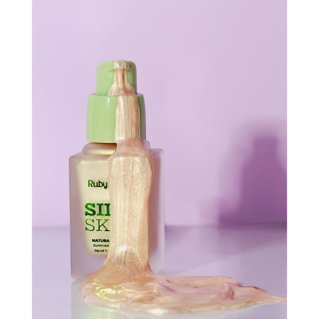 (Novos Tons) Iluminador Líquido Natural Glow Silk Skin by Ruby Rose