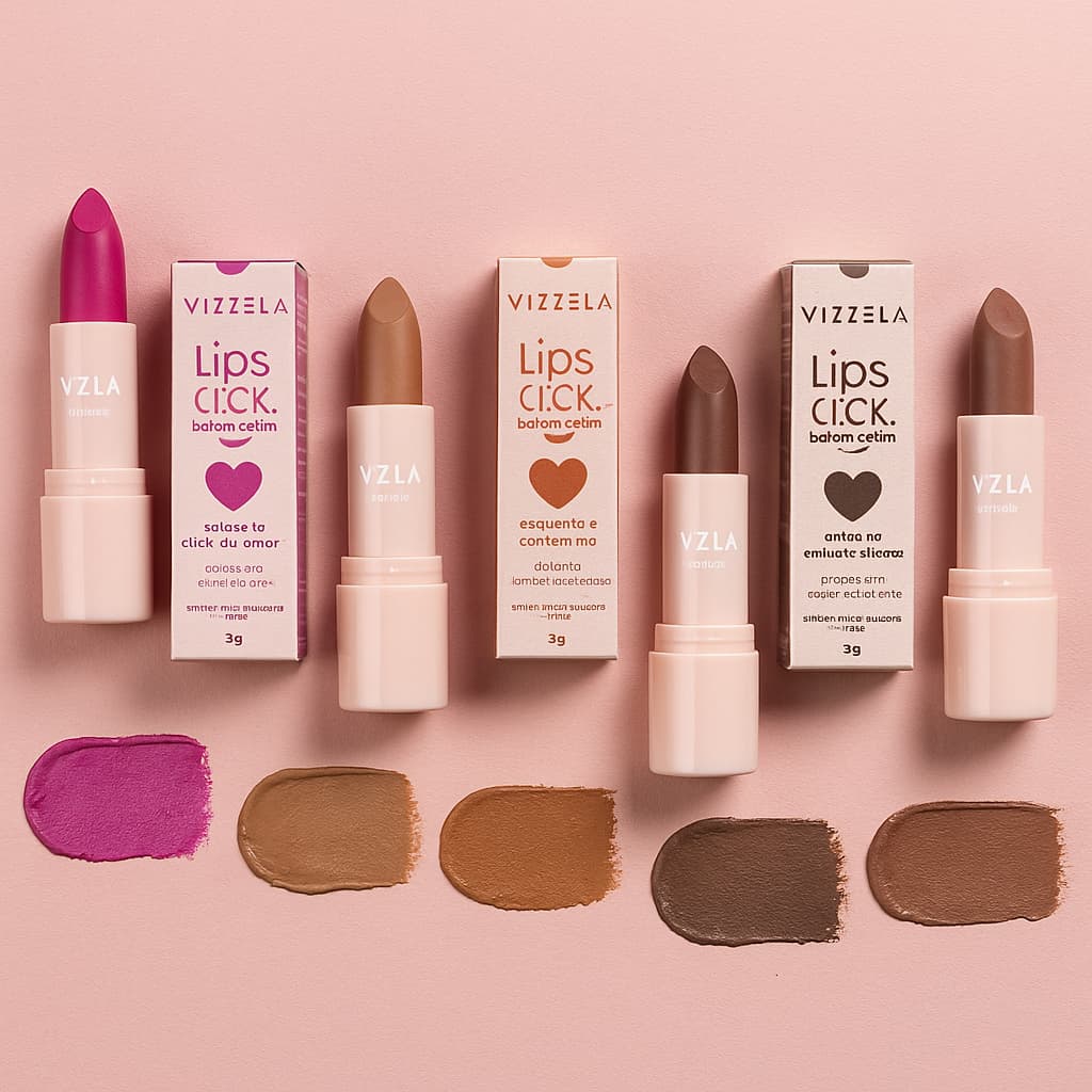 Batom Bala Matte Lips Tick - VIZZELA