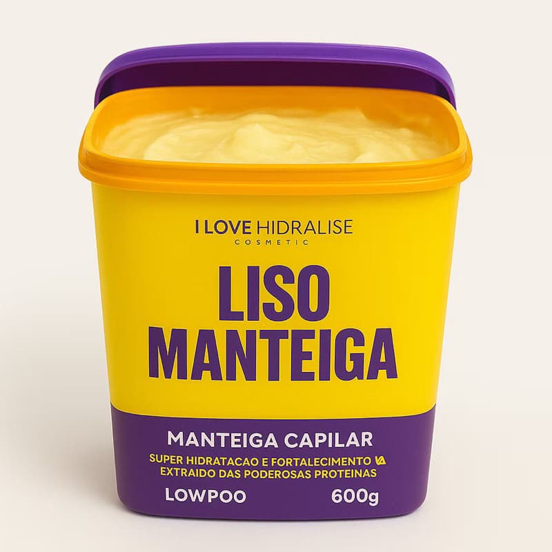 Manteiga capilar 600Gr hidrata e regenera os fios ressecados, revitaliza , cabelos emborrachados e secos .