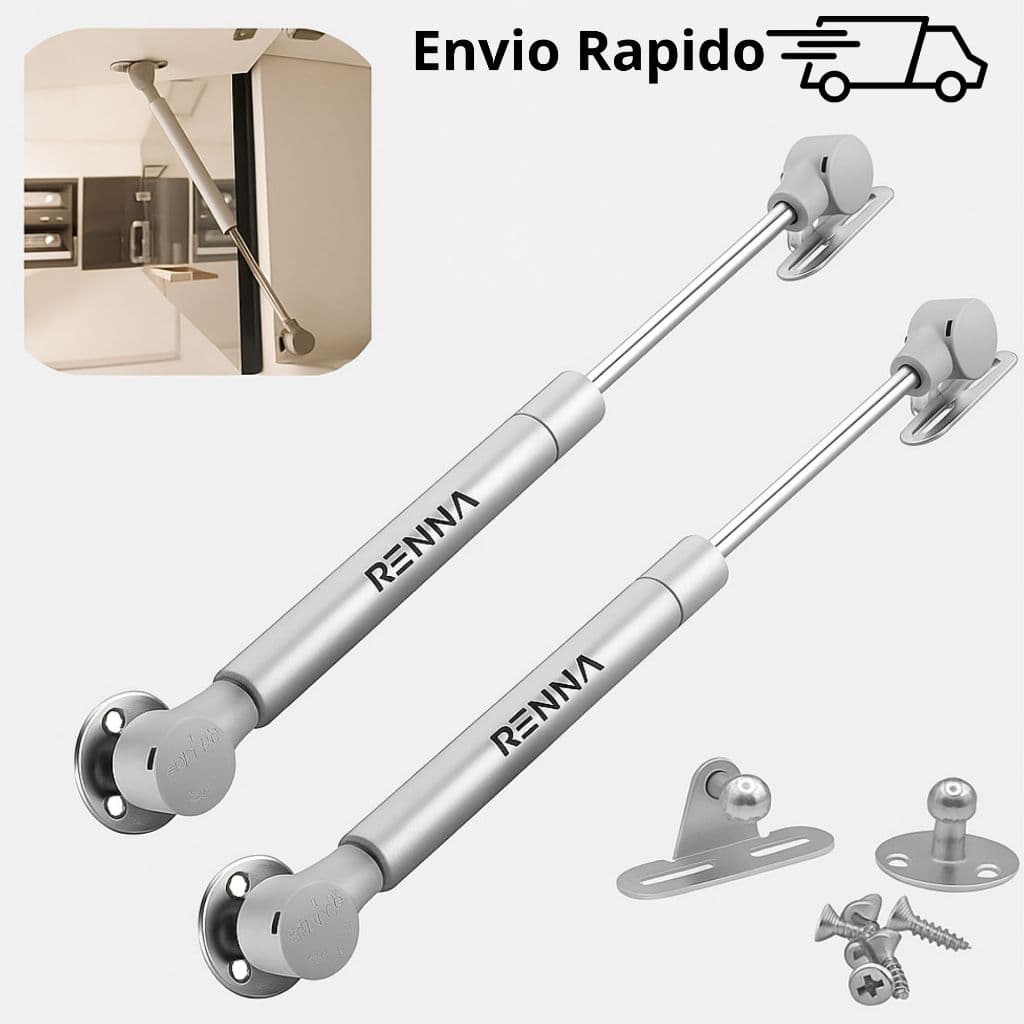 kit 2 Pistão A Gás Para Armários Força p/cima 60/80/100/120 Amortecedor