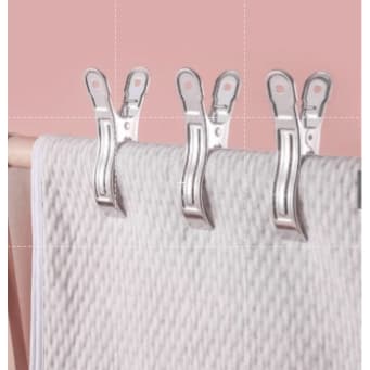 Pregador De Roupas Inox Varal Lavagem Kit 20 Clips (5cm ) Pinça Para Pendurar Roupa,Prendedor Roupa Lavanderia