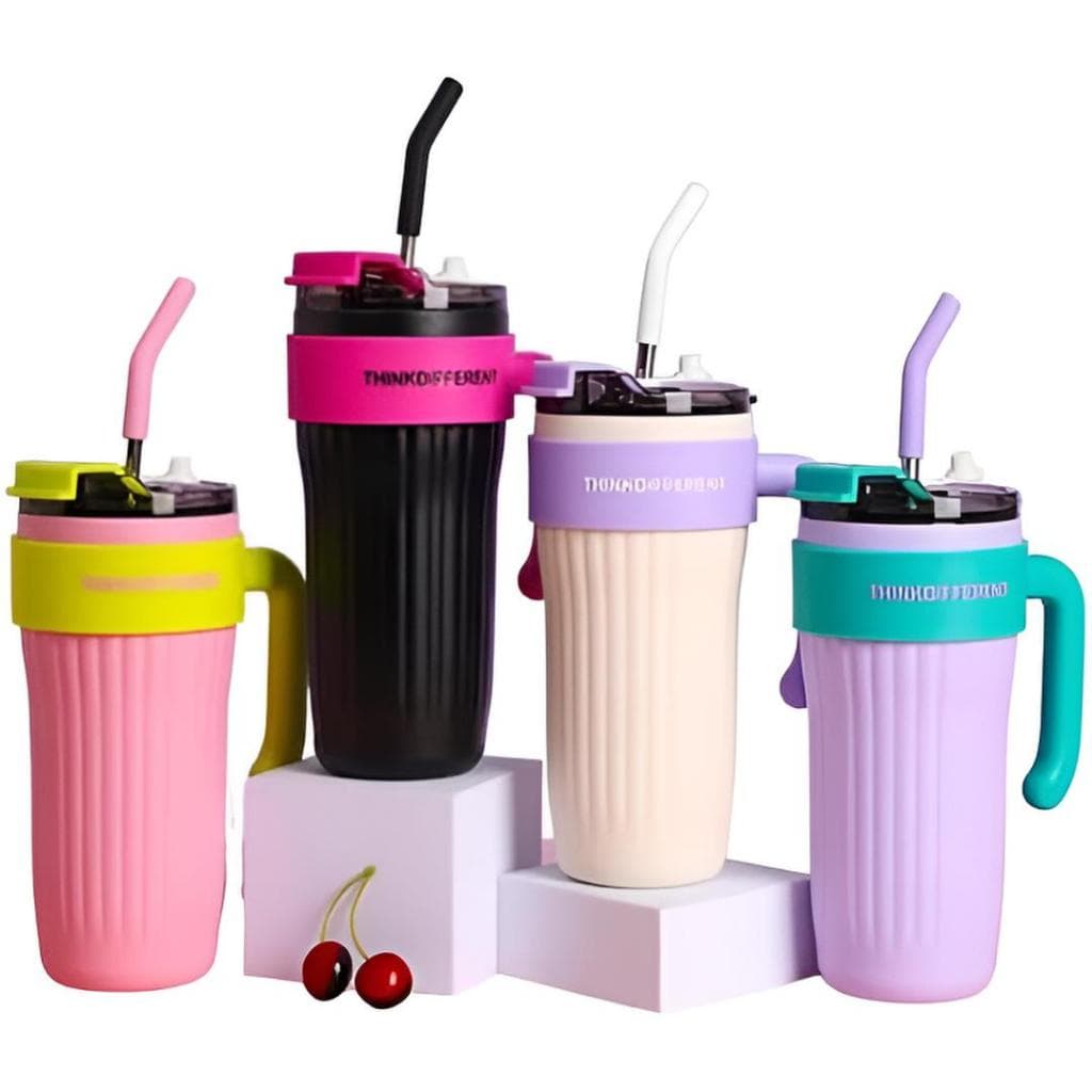 Caneca Térmica Copo Aço Inox 860ml Parede Dupla Mantém Bebidas Quentes e Frias